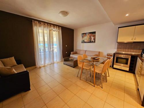 พื้นที่นั่งเล่นของ Corfu Glyfada Beach Apartment 23
