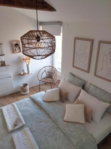 Posezení v ubytování Chambre d'hôtes Tout Simplement