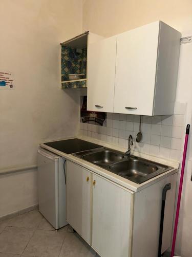 Η κουζίνα ή μικρή κουζίνα στο Nido d'amore a Terracina