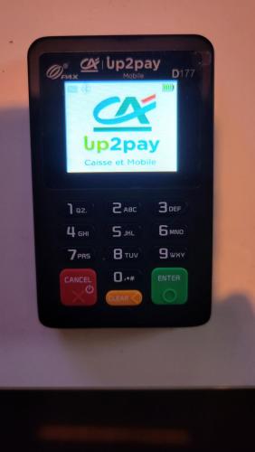 a close up of a cell phone displaying the screen at Le Blarsois in Blars