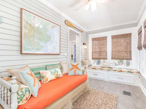 Χώρος καθιστικού στο North Beach Bungalow