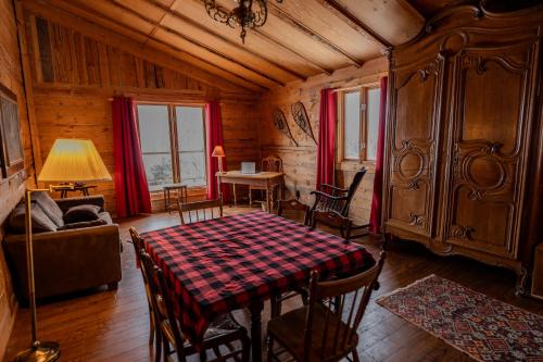 Χώρος καθιστικού στο Auberge Cap au Leste