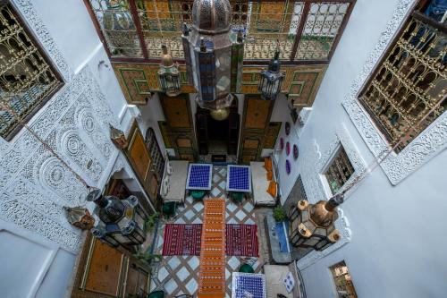 Zona de estar de Riad Fes Zyna