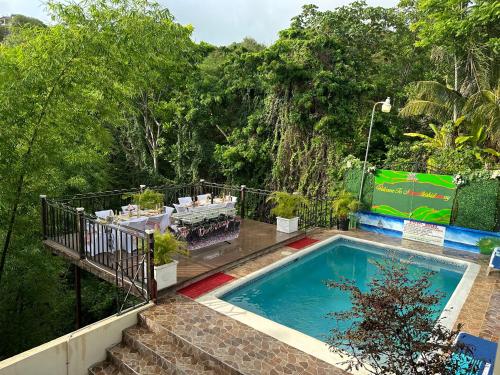 Bazén v ubytování Marvette Ocean view villa nebo v jeho okolí