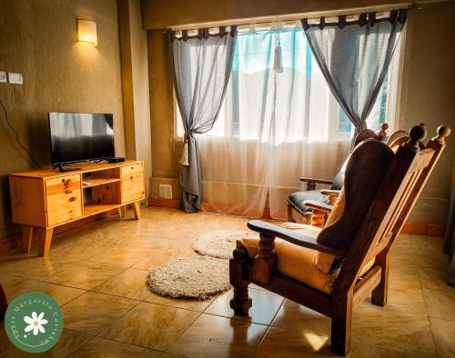 Et tv og/eller underholdning på Apart Margarita Caviahue