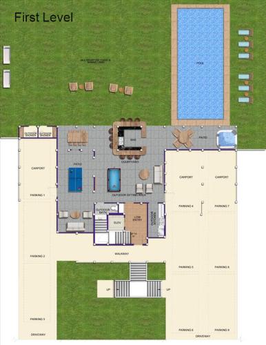 Κάτοψη του Skydance 10 Bedroom Oceanfront Home at Hatteras Island Reserve