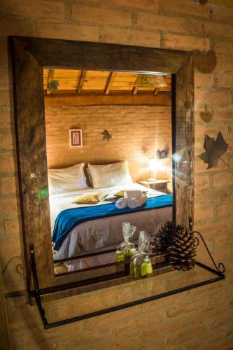 Cama o camas de una habitación en Pousada Canto da Lua