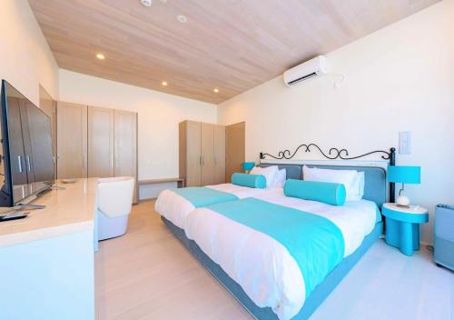 Μια τηλεόραση ή/και κέντρο ψυχαγωγίας στο Blue Ocean Hotel&Resort MIYAKOJIMA