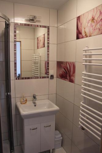 Kúpeľňa v ubytovaní Hawrań