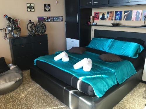 Кровать или кровати в номере Rijeka Fiorino Apartment
