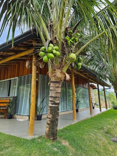 Κήπος έξω από το Chalé das Pedras - Refúgio de Paz em meio à Natureza