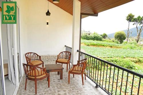 Balkón nebo terasa v ubytování Ivy Bungalow