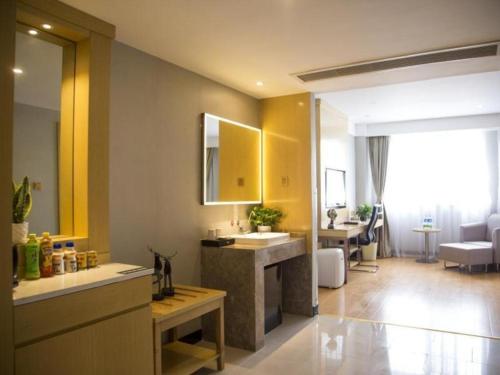 Posezení v ubytování GreenTree Inn Bozhou Qiaocheng District Bowu Industrial Park Business Hotel