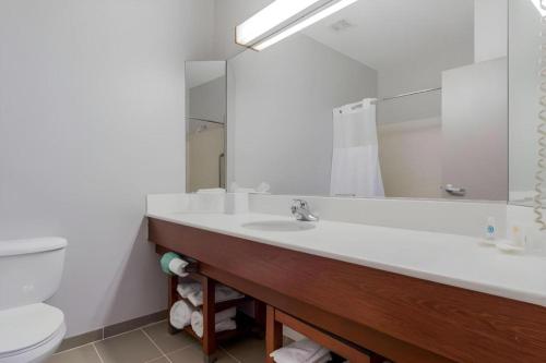 Et badeværelse på Comfort Suites La Porte - Baytown