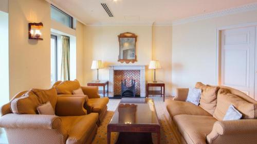 Χώρος καθιστικού στο Hotel Kawakyu