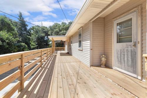 a wooden deck on the side of a house at 8635 - High on the Hill in Frisco