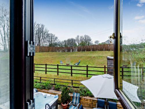 a view of a field from a window at 5 bed in Brynteg 75907 in Llanwenog