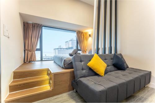 Χώρος καθιστικού στο Imperio A2213A with Bathtub 3pax free Wifi Parking