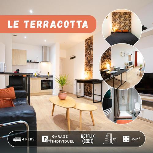 Le Terracotta, plein centre, garage, WIFI-Netflix