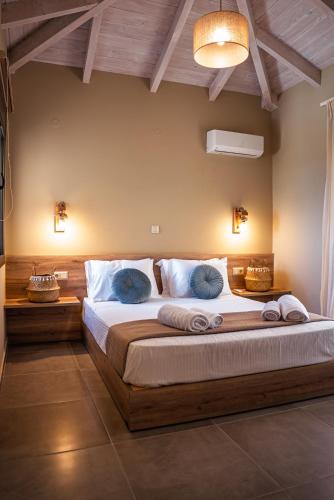 Cama o camas de una habitación en Sole e Mare Villas