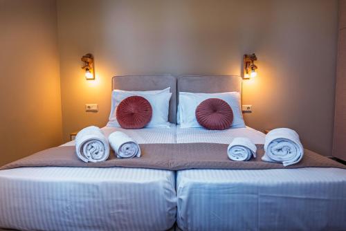 Cama o camas de una habitación en Sole e Mare Villas