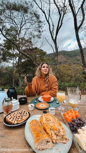 Jídlo v prázdninového domu nebo okolí