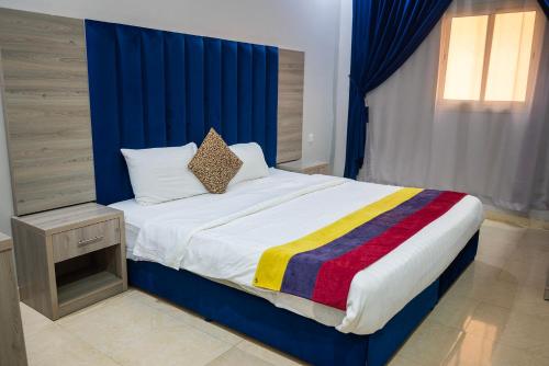 Postel nebo postele na pokoji v ubytování شقق أهلين للشقق المخدومة