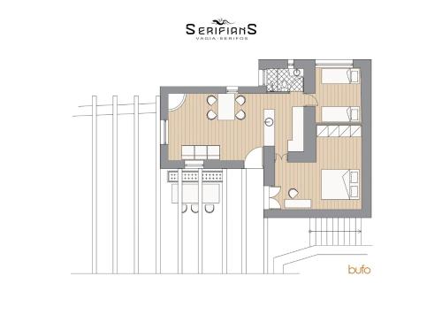 Κάτοψη του Bufo house 180 sea view - Serifians Residences