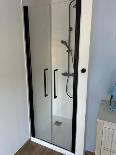 Ein Badezimmer in der Unterkunft Modern Villa High Standing Pyla sur Mer 3' from beach