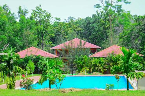 an image of a resort with a swimming pool at Dream Valley resort in Dandeli