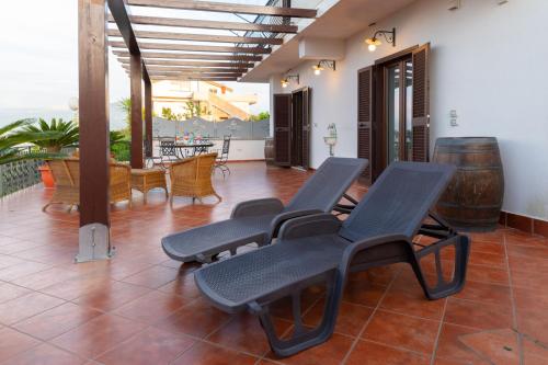 Area soggiorno di Casa Fortuna - con solarium panoramico a Castellabate