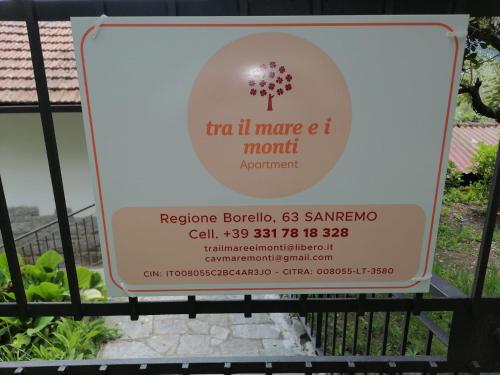Πιστοποιητικό, βραβείο, πινακίδα ή έγγραφο που προβάλλεται στο Tra il Mare e i Monti
