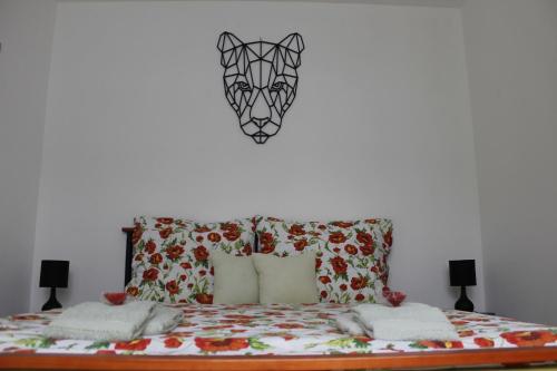 Postel nebo postele na pokoji v ubytování Apartmán MAK