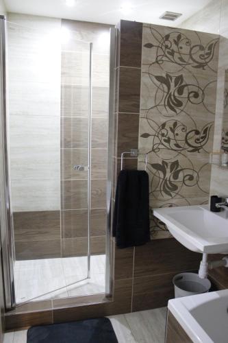 Koupelna v ubytování Apartmán MAK