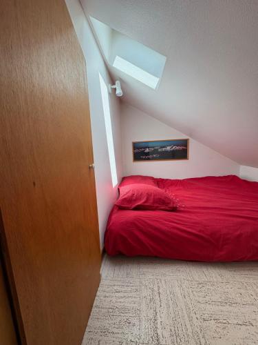 Cama o camas de una habitación en Charmant appartement avec jolie vue