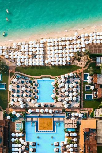 an aerial view of a resort with the ocean at Sonder by Marriott Bonvoy JBR The Walk Apartments in Dubai