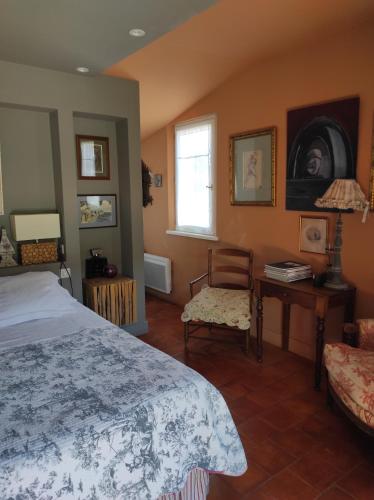 Χώρος καθιστικού στο chambre sur terrasse