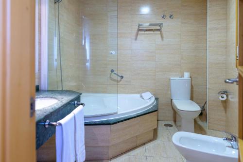 Koupelna v ubytování Hotel Alda Xinzo