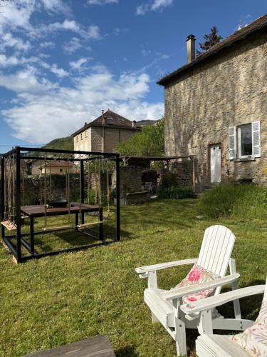 Zahrada ubytování Superbe maison en pierre