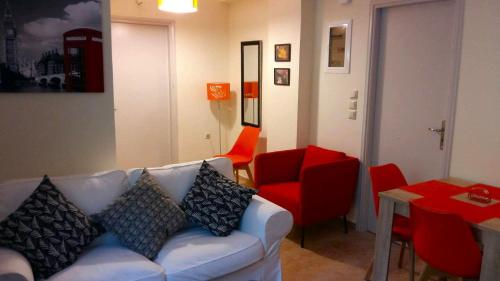 Гостиная зона в Asteri Suites - Rethymno Sunbeam Vacation