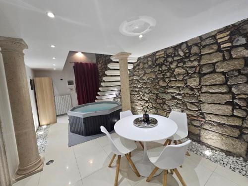 Posezení v ubytování White Loft & spa