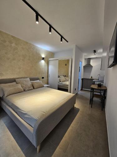 a bedroom with a large bed in a room at Sofia Residence in Constanţa