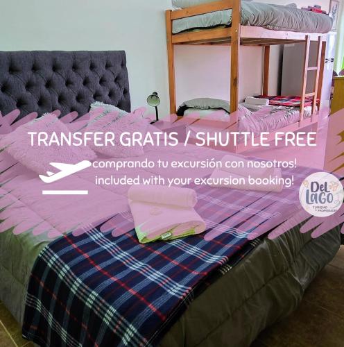 1 dormitorio con 1 cama con litera en Mi pequeño hogar en El Calafate, en El Calafate