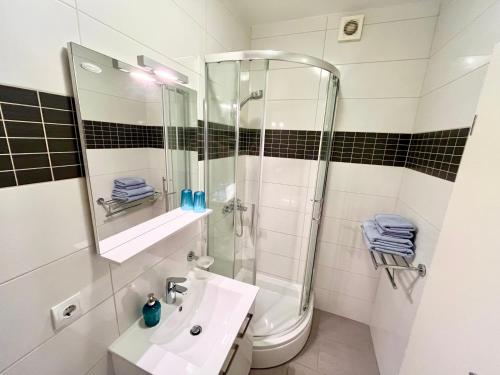 Koupelna v ubytování Paradise Apartments - Robinson getaway