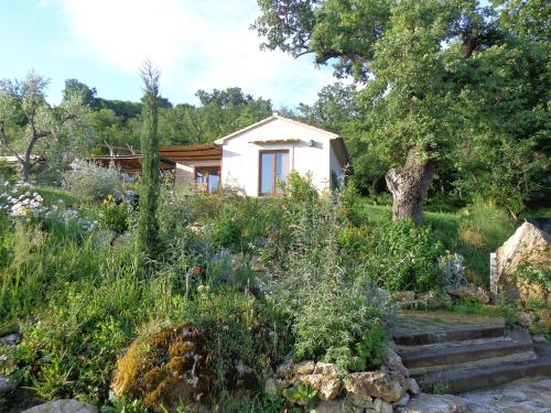 a house in the middle of a garden at Agriturismo Fontenuova in Saturnia