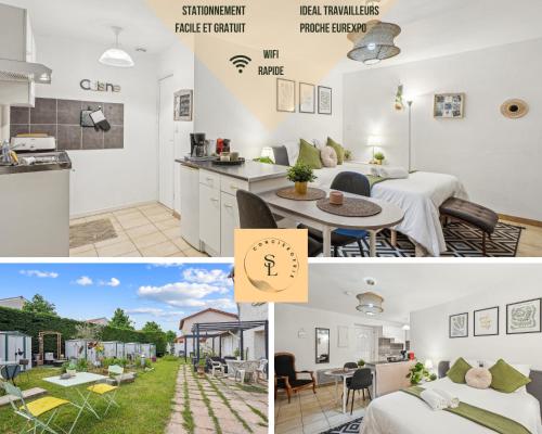 Studio garden and serenity, near Eurexpo and GroupamaStadium