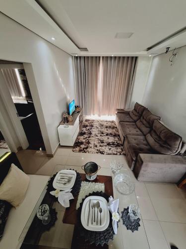Ruang duduk di Apartamento Completo com garagem - Diamantina