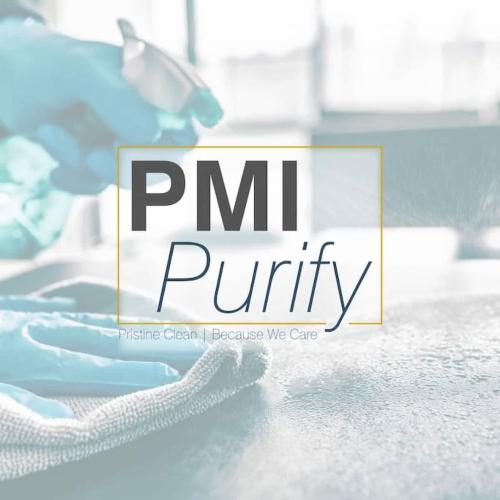 a sign that reads pm purify sitting on a table at Surfrider Beach Getaway in Kure Beach