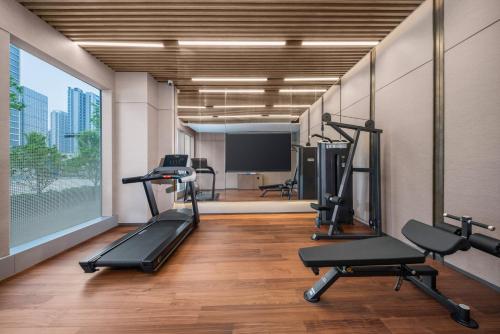 Fitness centrum a/nebo fitness zařízení v ubytování Holiday Inn Express Suzhou North Station by IHG