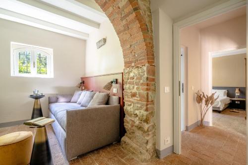 Posezení v ubytování Relais Badia a Passignano